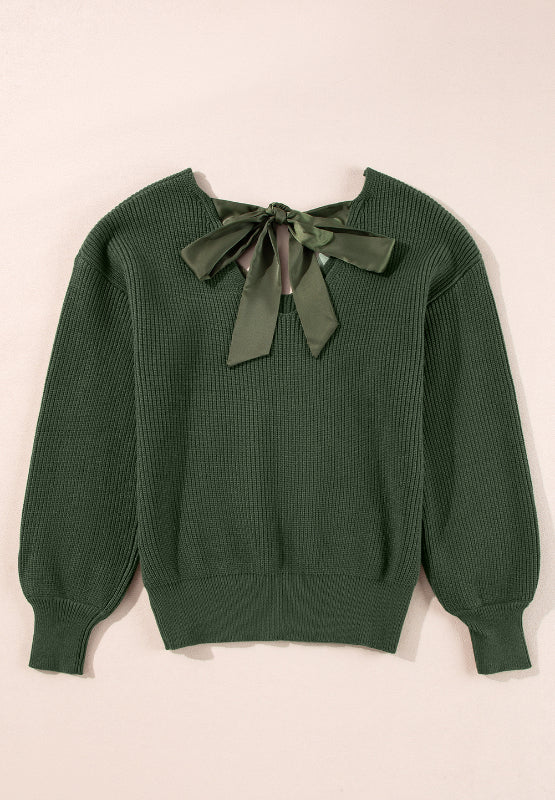 CB Tied Back Sweater