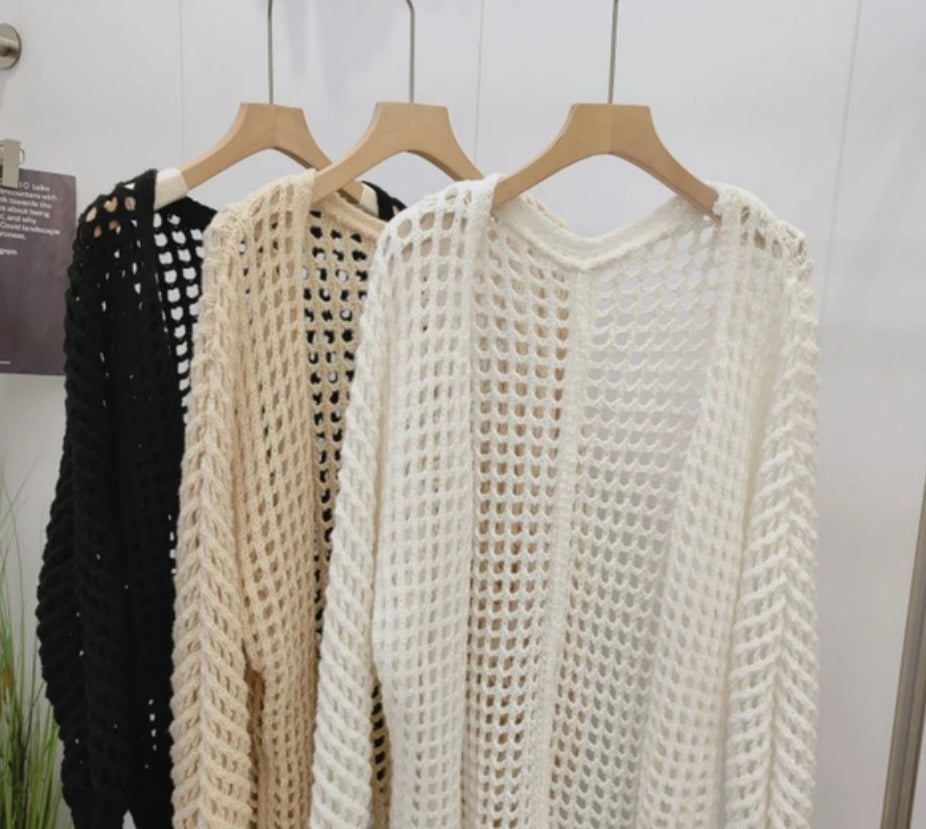 Waffle Knit Cardigan