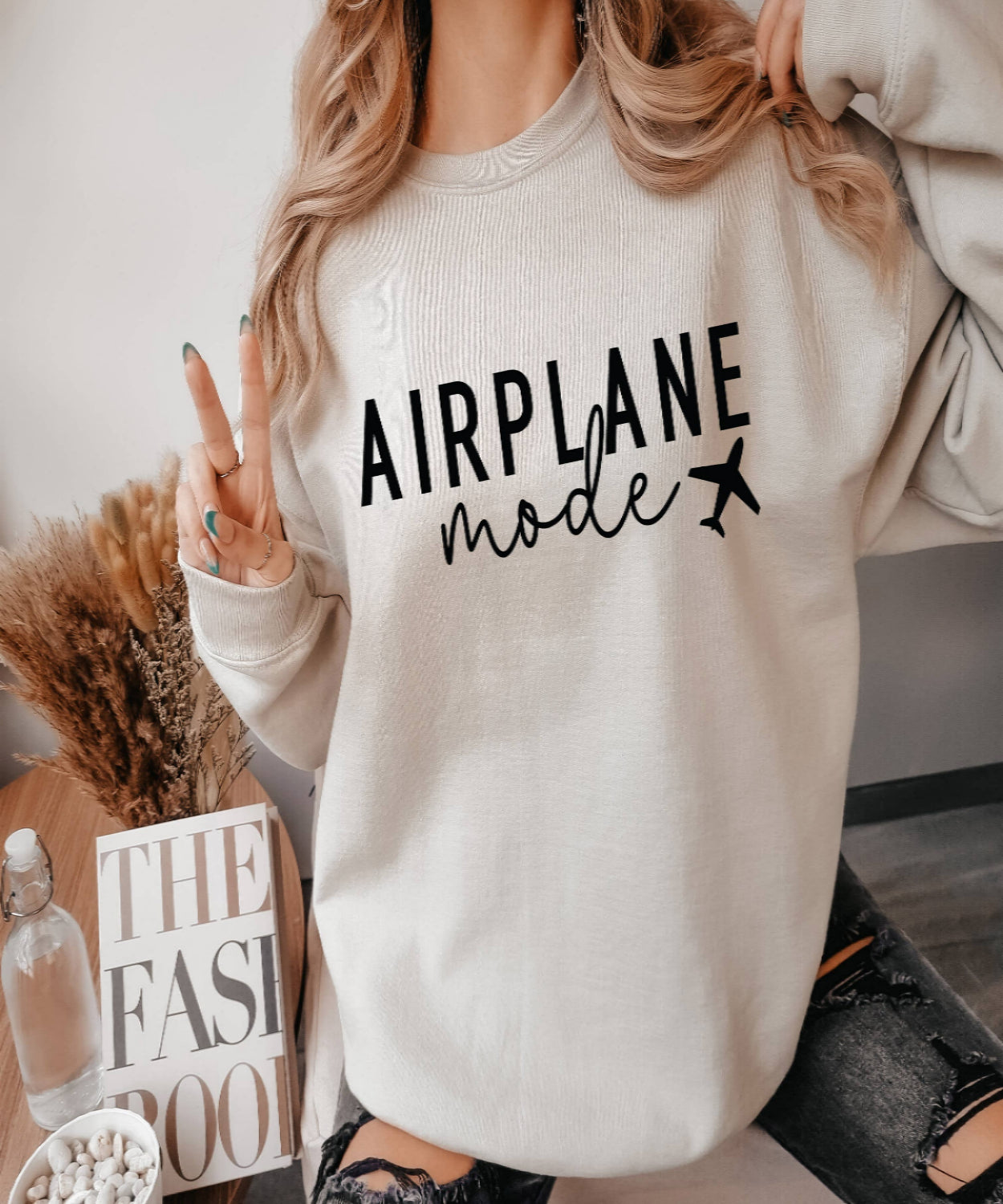 Airplane Mode Crewneck Sweatshirt
