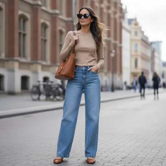 RISEN Slouchy Straight Jeans