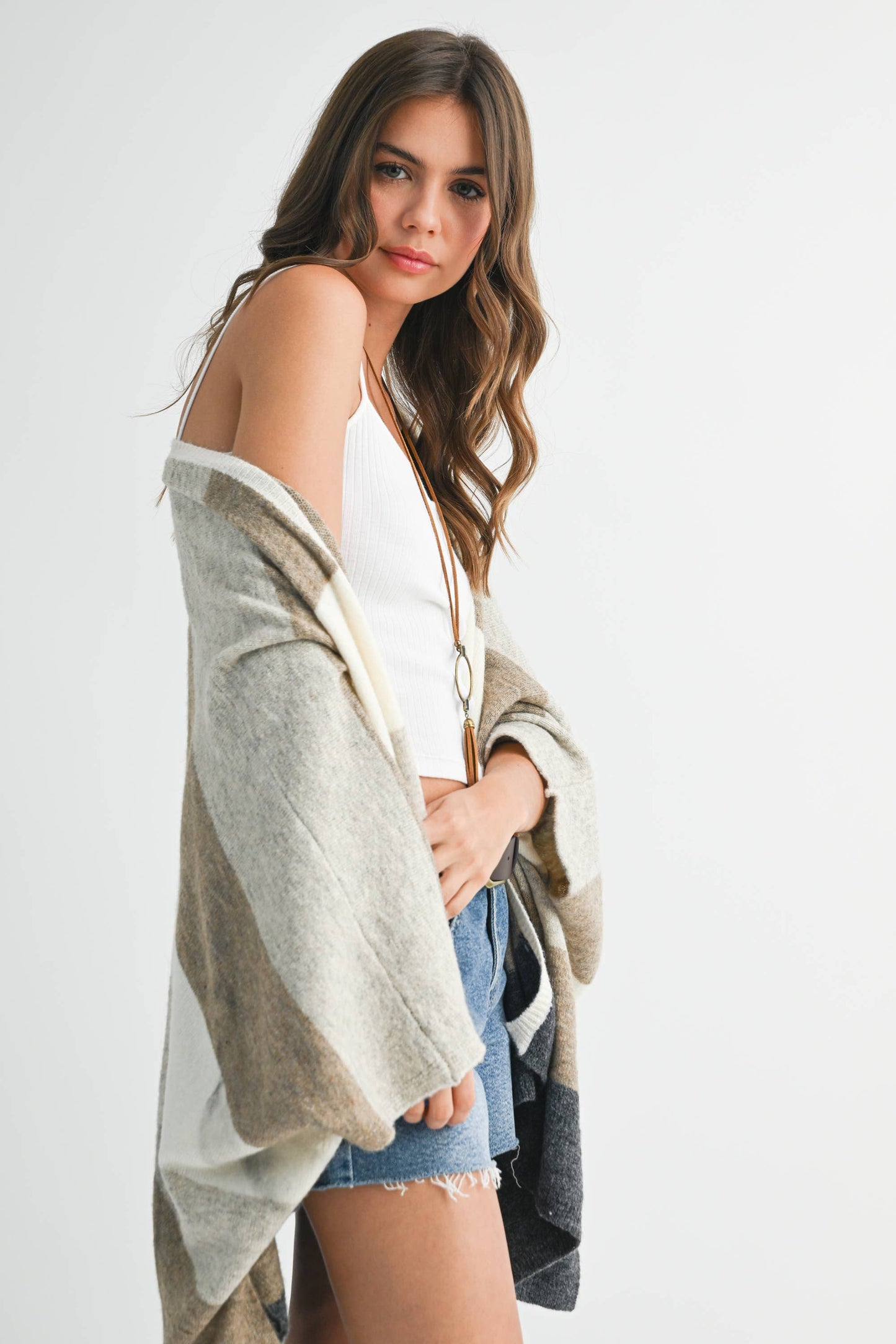 Zuri Poncho Cardigan