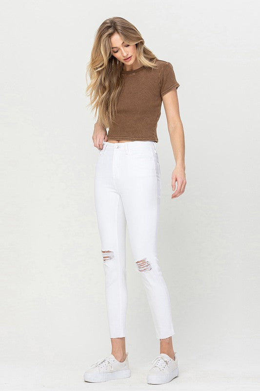 Vervet High Rise Crop Skinny Jeans