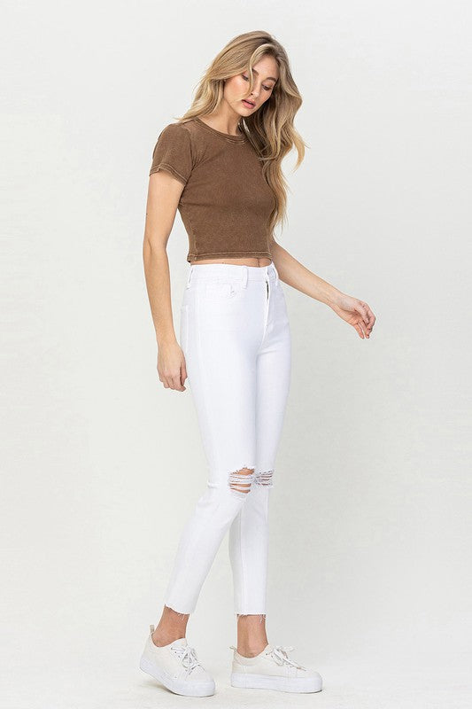 Vervet High Rise Crop Skinny Jeans