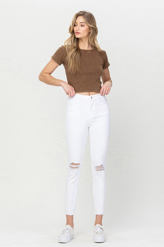 Vervet High Rise Crop Skinny Jeans