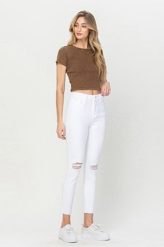 Vervet High Rise Crop Skinny Jeans