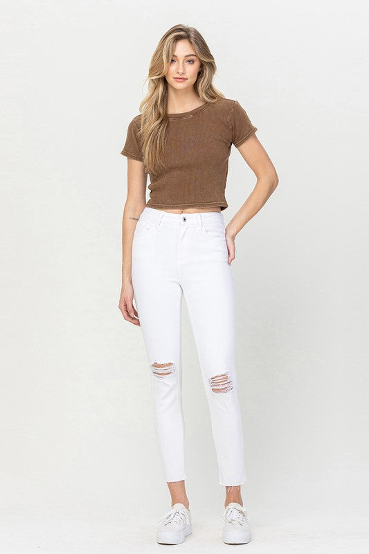 Vervet High Rise Crop Skinny Jeans