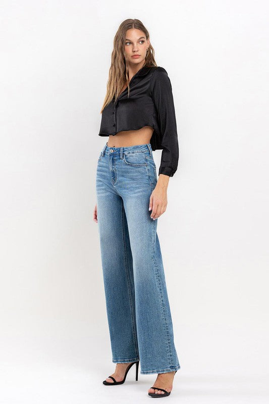 High Rise Wide Leg Jeans by Vervet