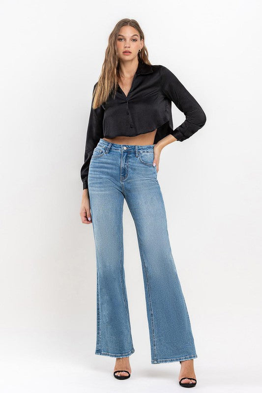 High Rise Wide Leg Jeans by Vervet