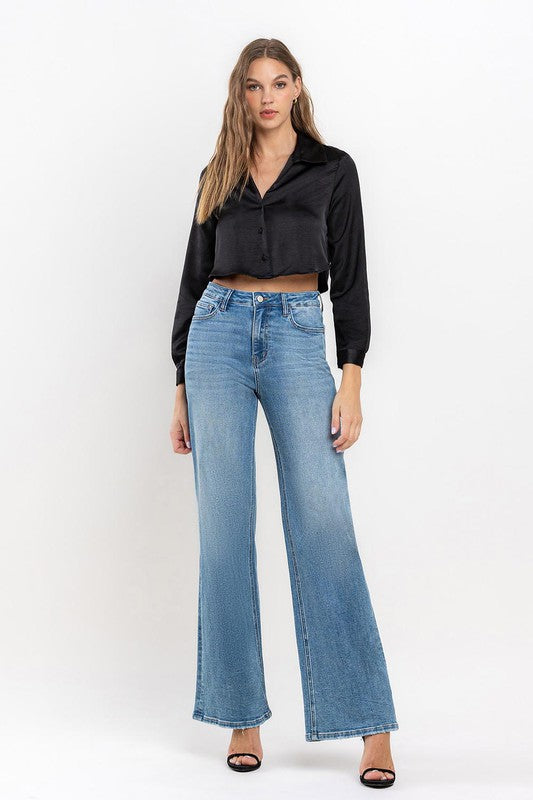 High Rise Wide Leg Jeans by Vervet