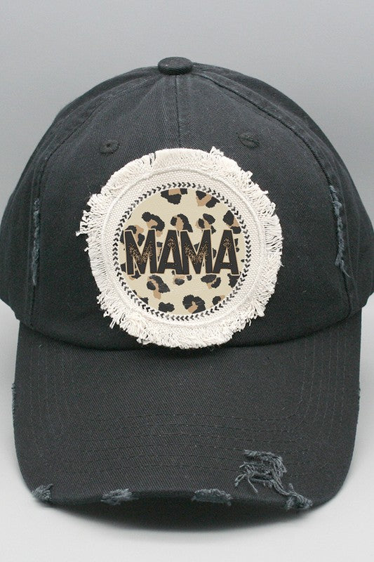 Mama Camouflage Circle Patch Hat