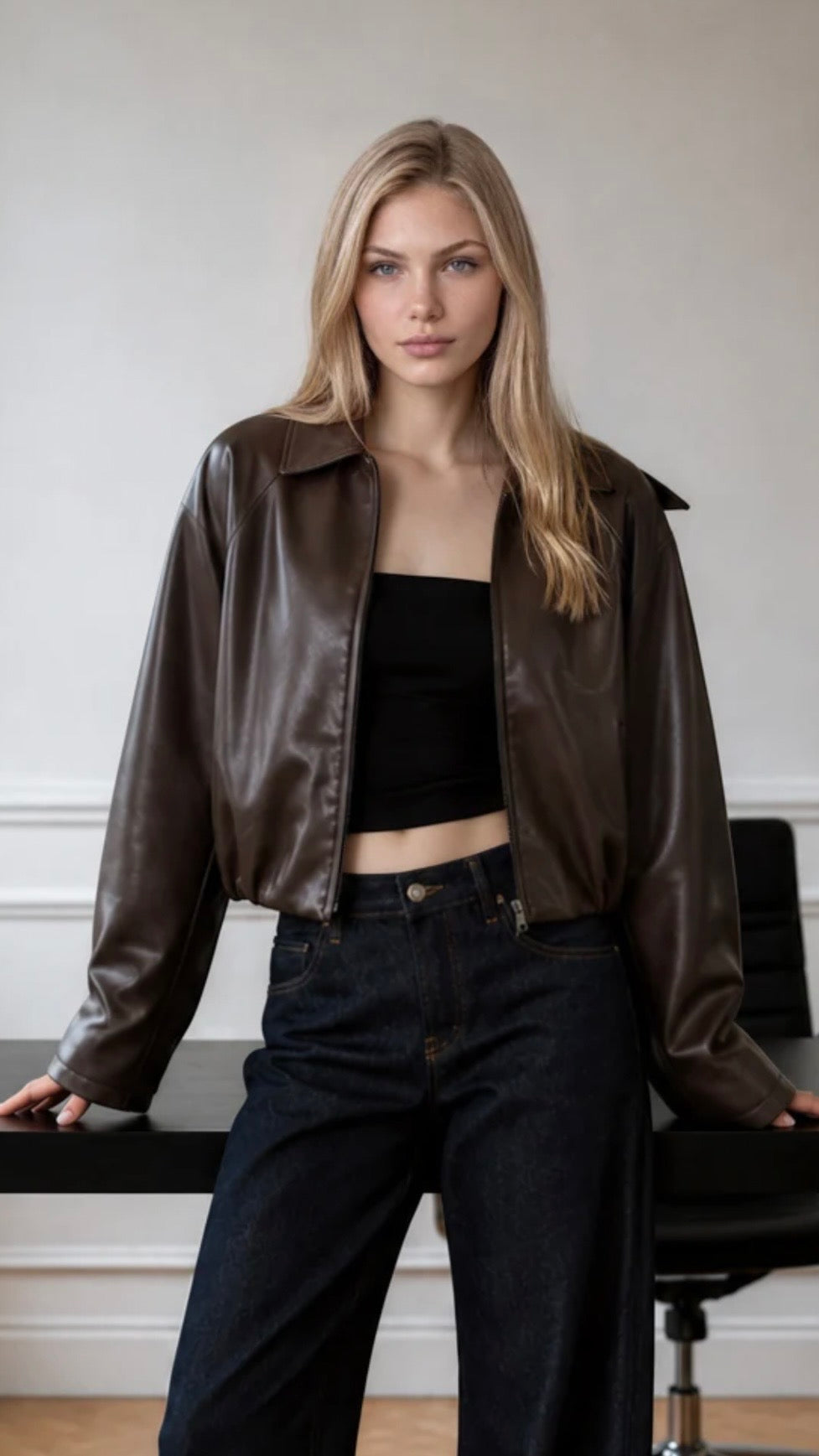 Toscana Faux Leather Jacket