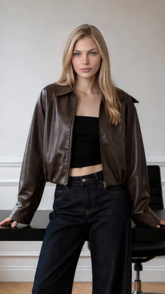 Toscana Faux Leather Jacket