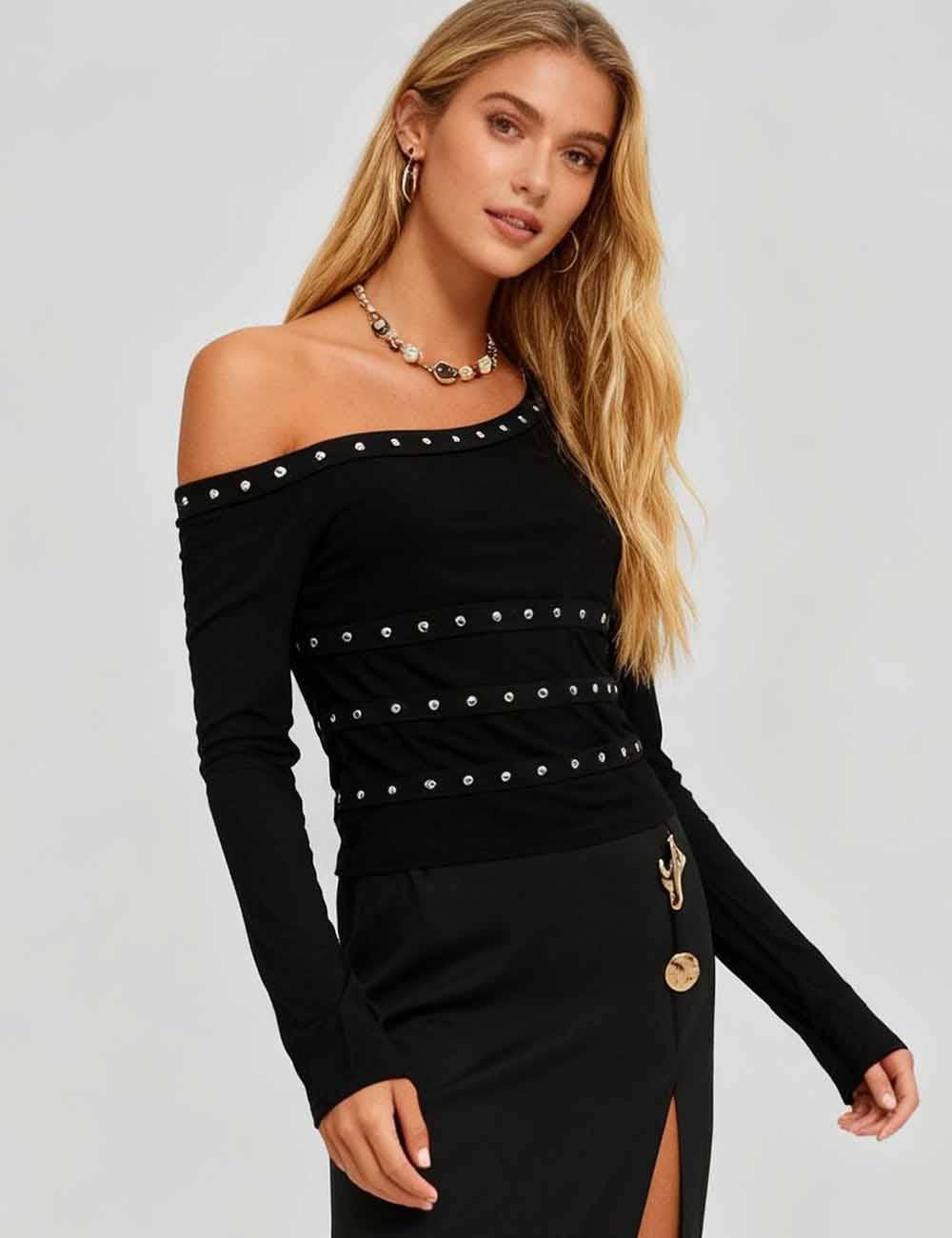 Statement Maker Studded Top
