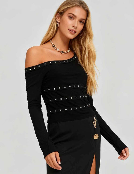Statement Maker Studded Top