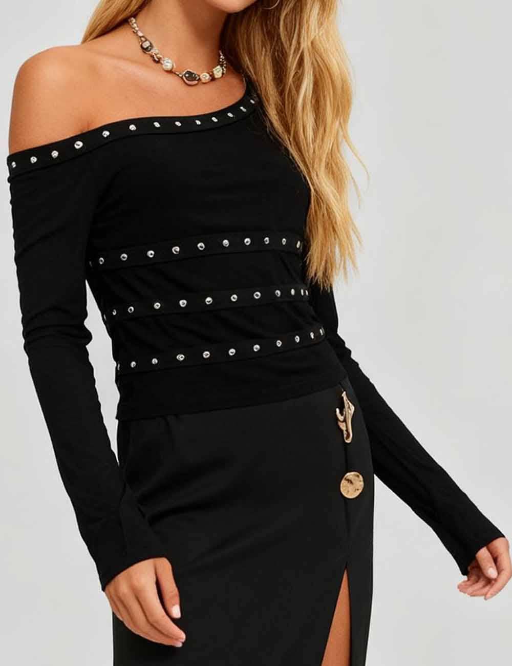 Statement Maker Studded Top