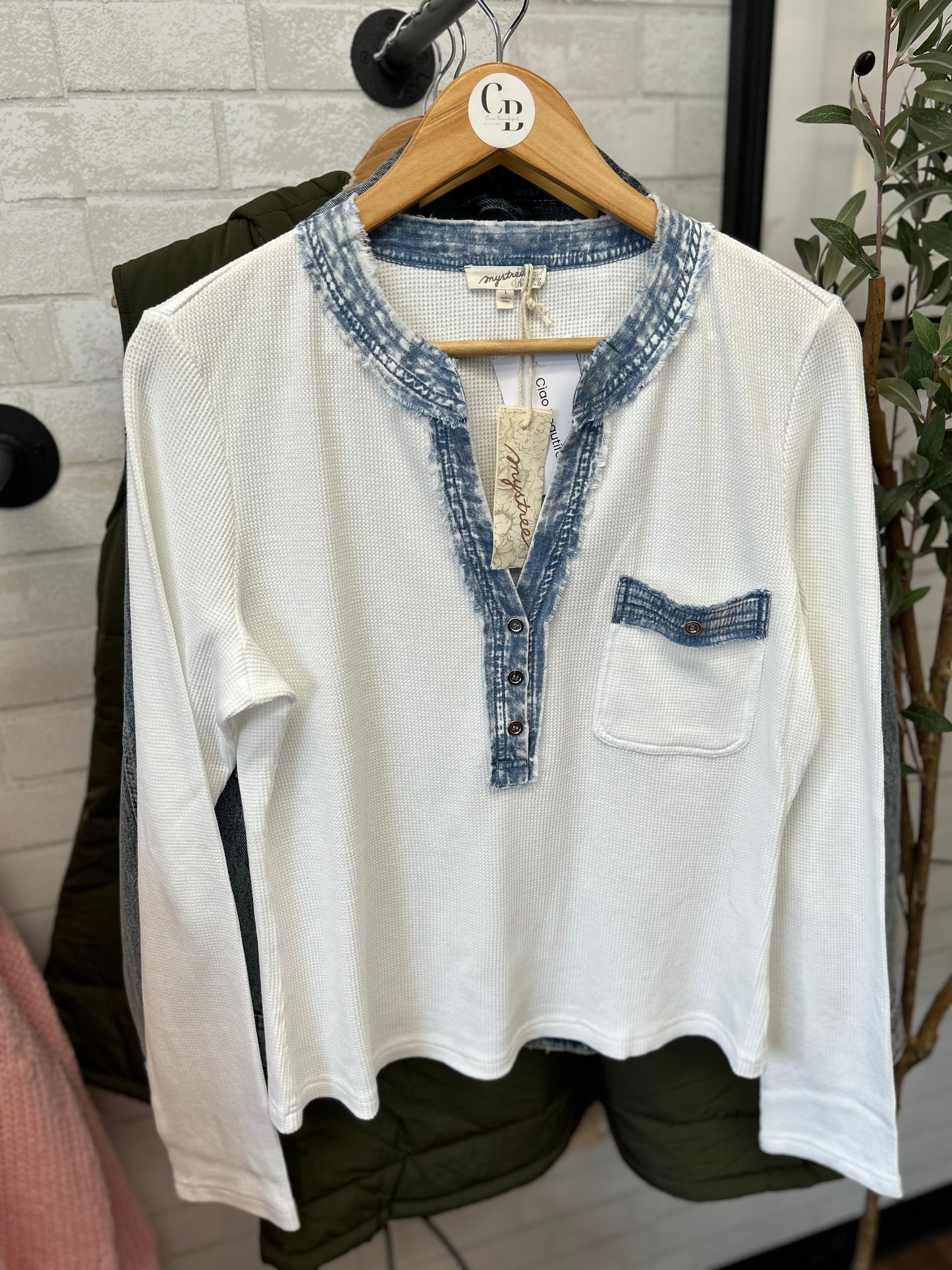 The Denim Detail Henley