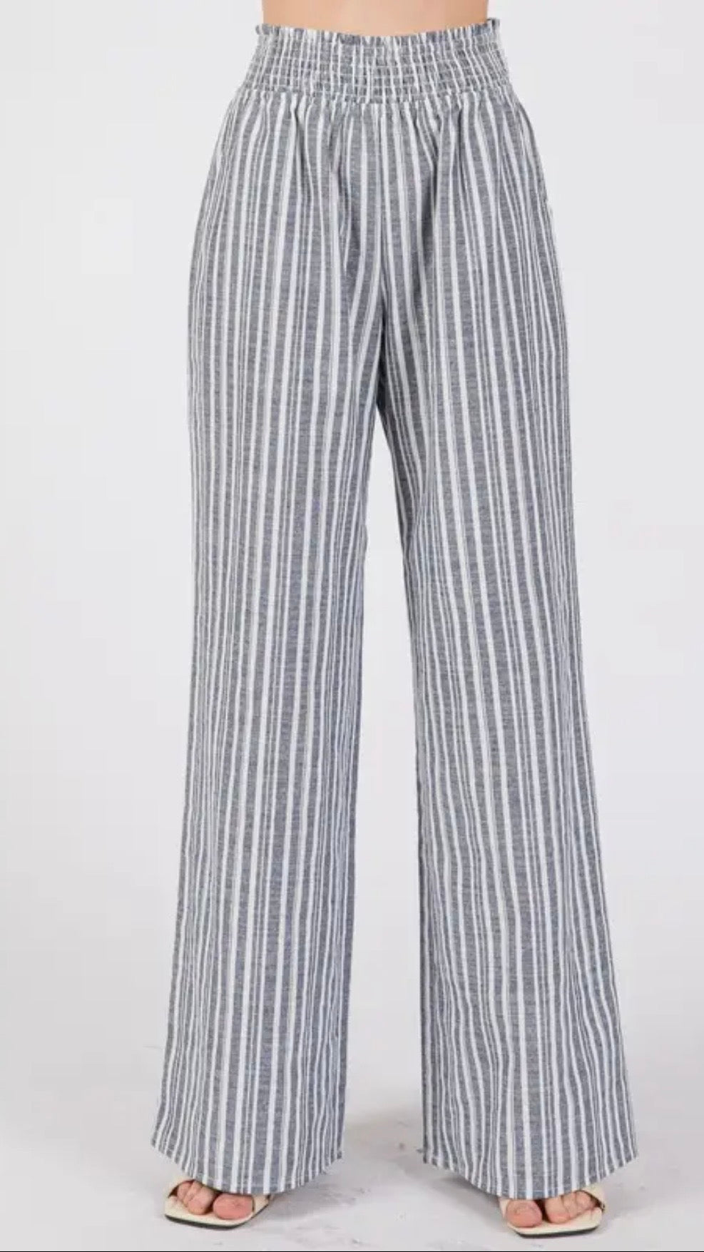 Coastal Stripe Wide Leg Pants