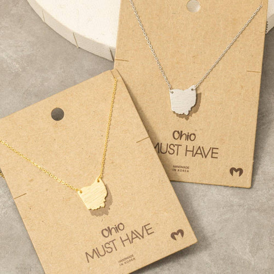 Ohio State Pendant Necklace