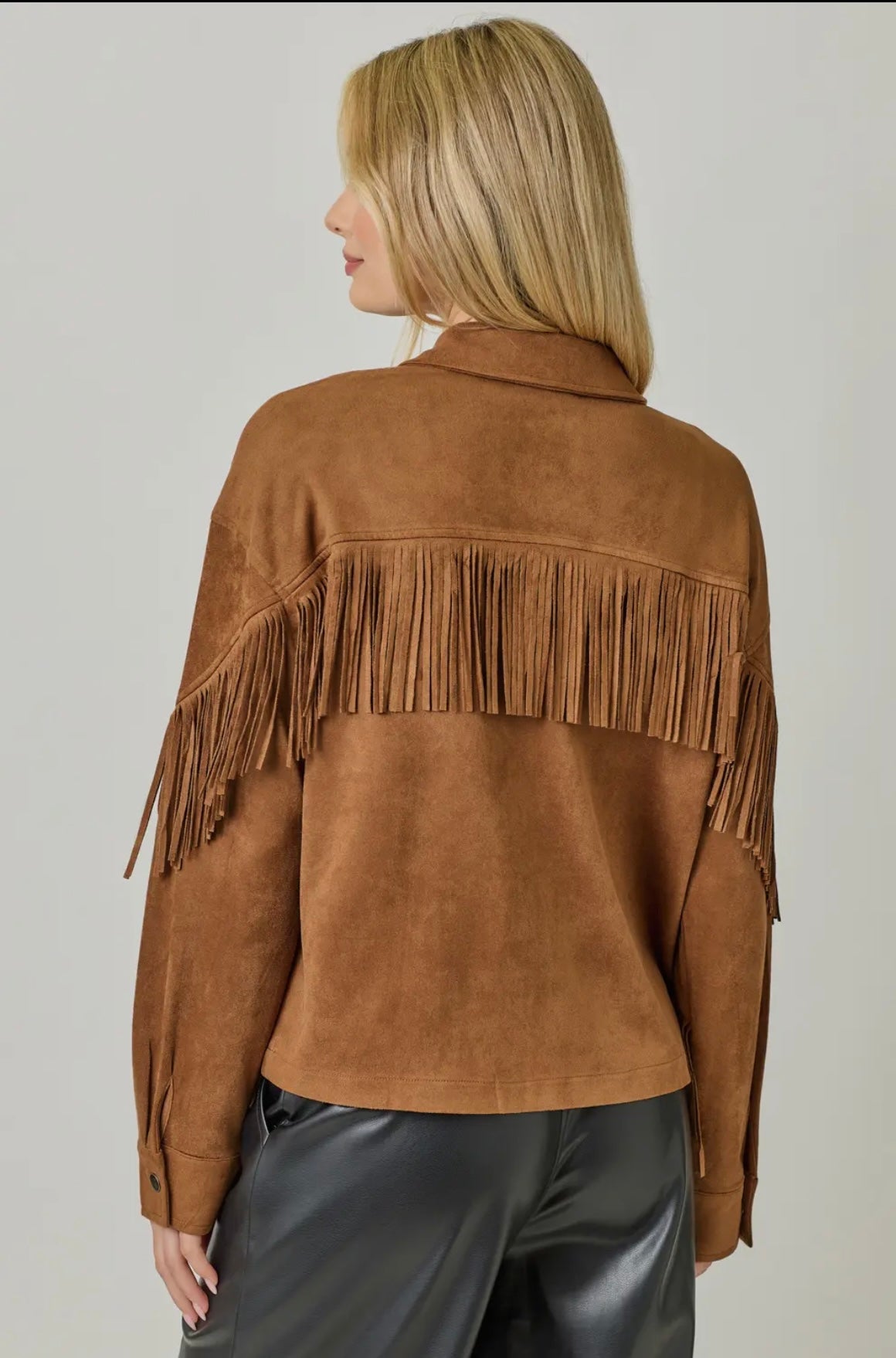 The Edgewood Suede Fringe Jacket