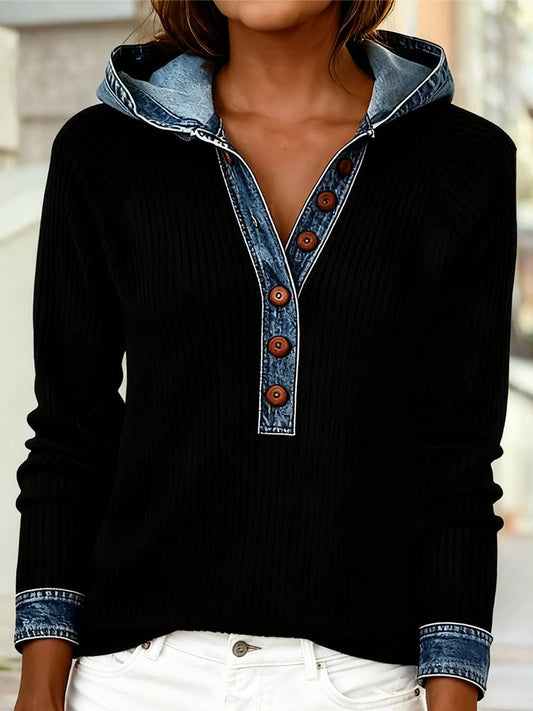 The Elevated Contrast Hoodie