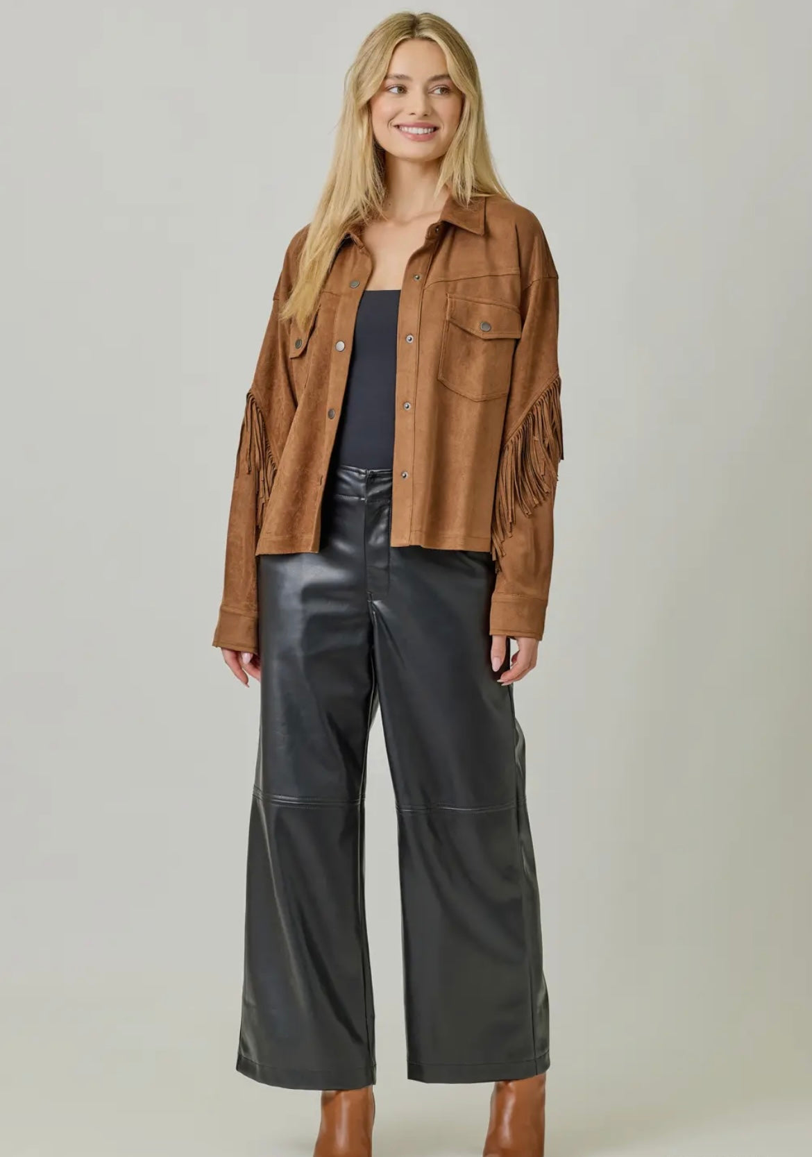 The Edgewood Suede Fringe Jacket