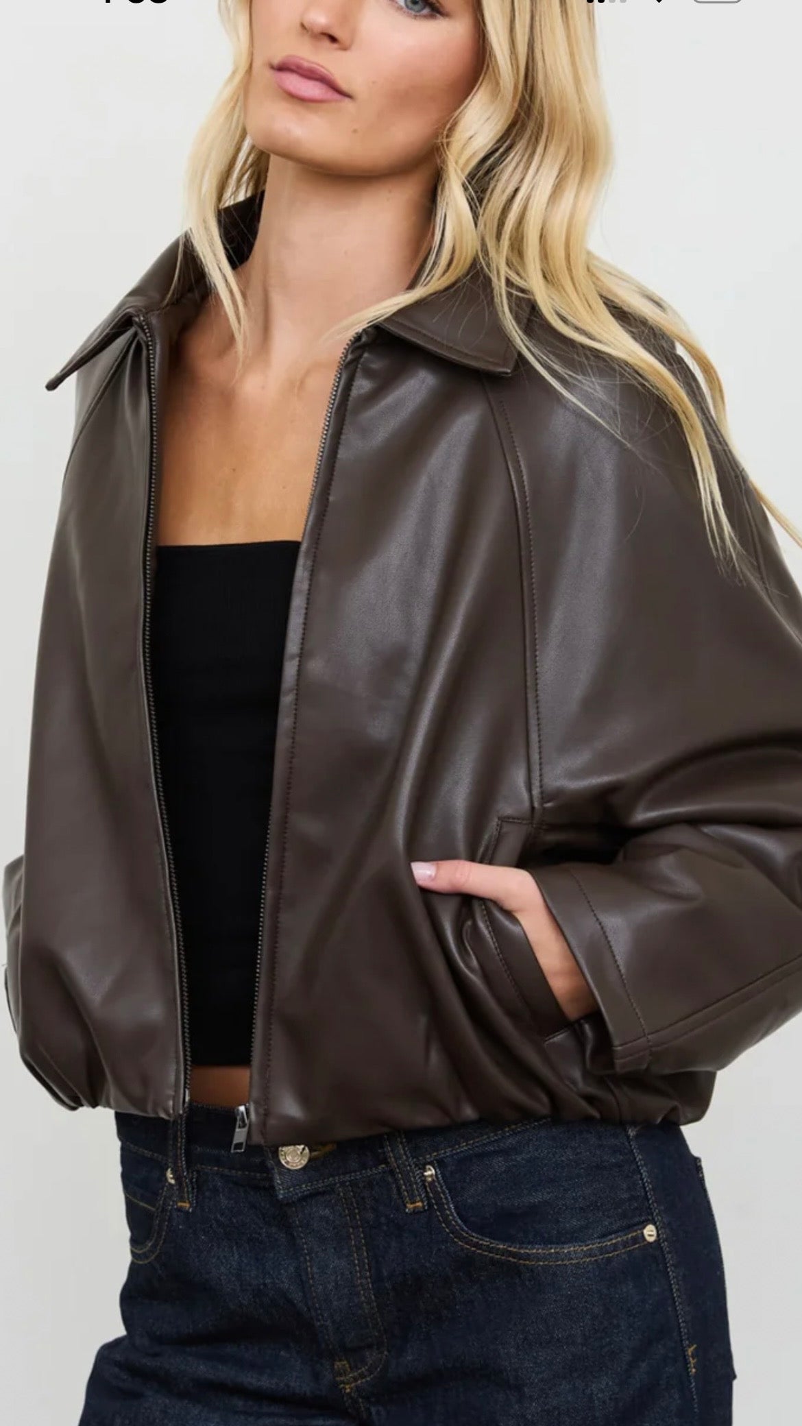 Toscana Faux Leather Jacket