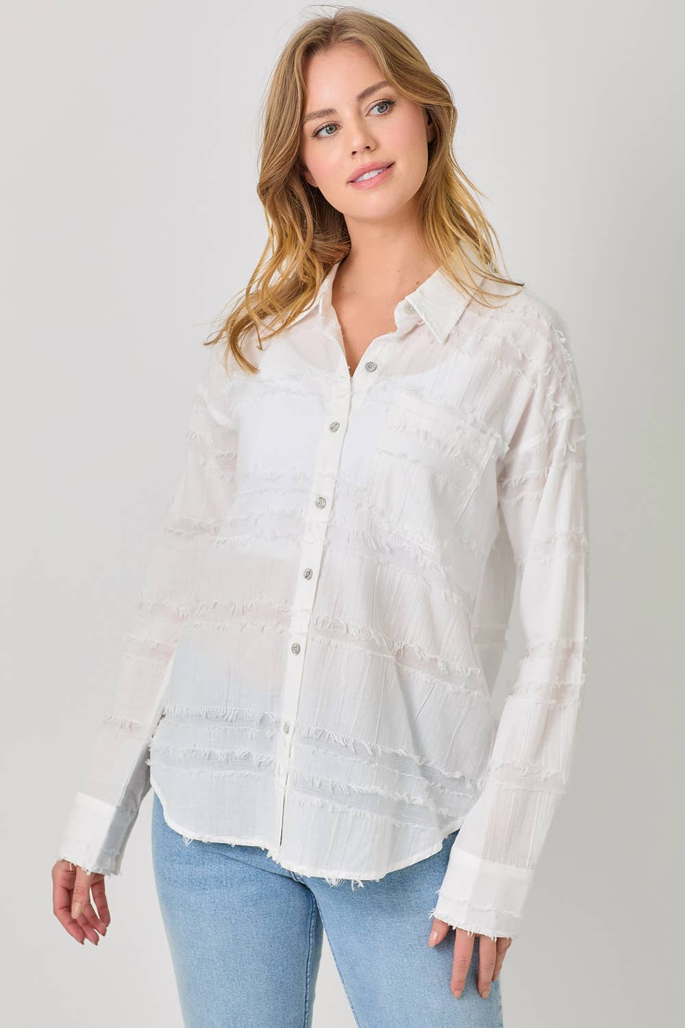 Beach House Fringe Blouse