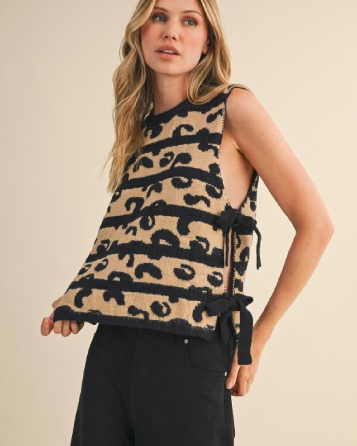 Cheetah Chic Sweater Vest