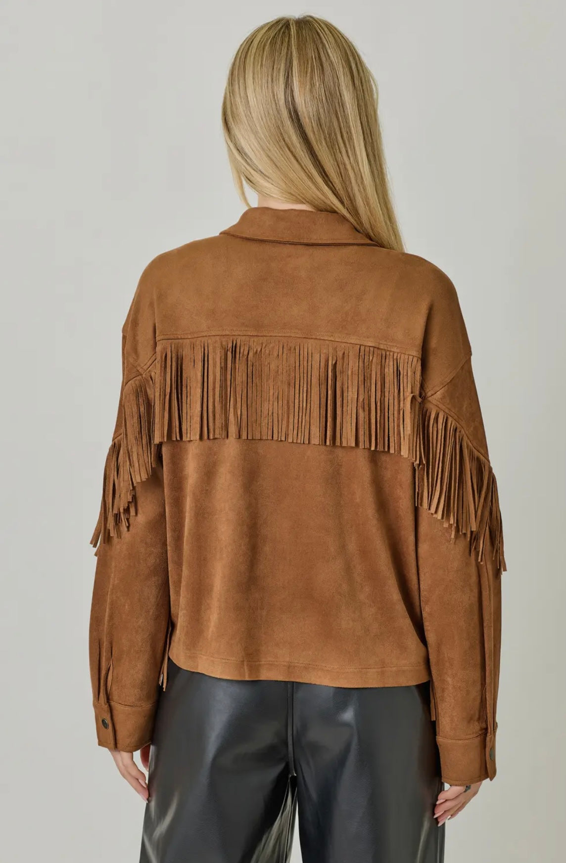The Edgewood Suede Fringe Jacket