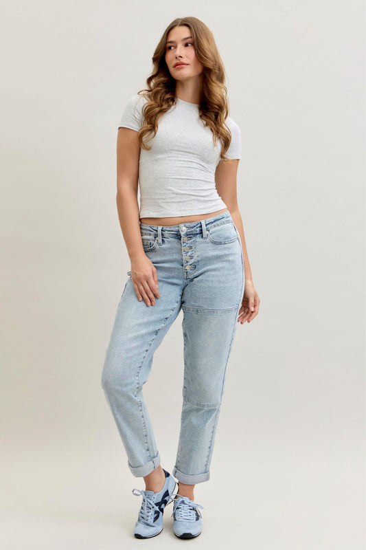 Pre-Order Judy Blue Cuffed Jeans