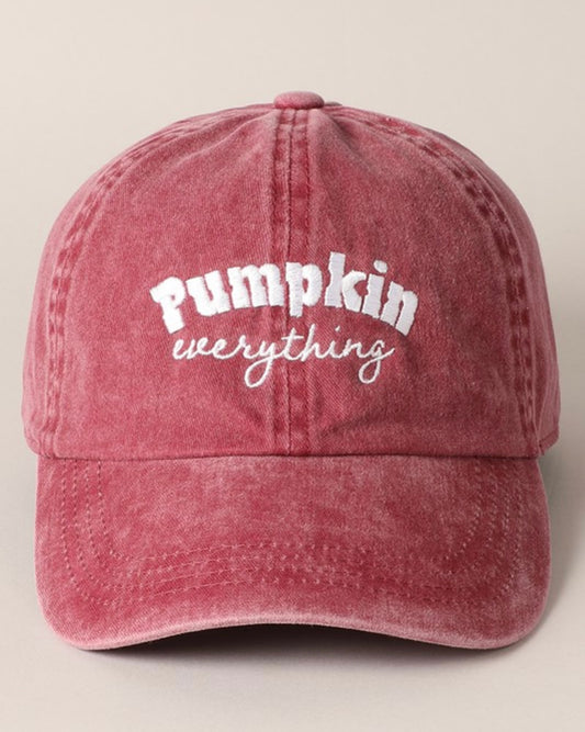 Pumkin Everything Embroidery Baseball Cap