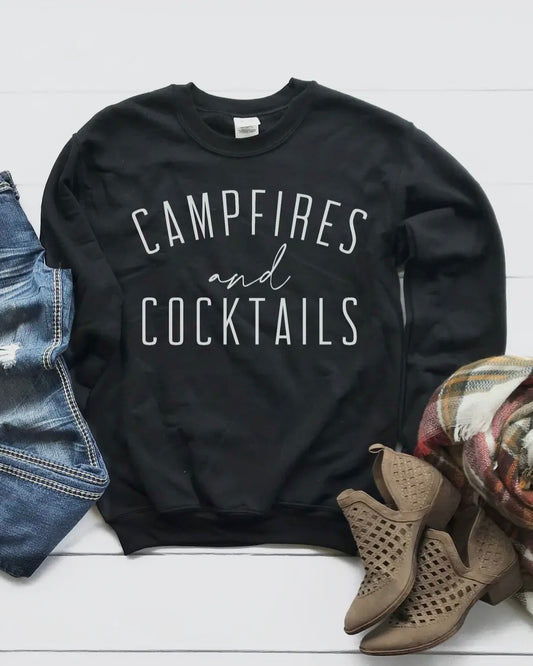 Campfires and Cocktails Sweatshirt