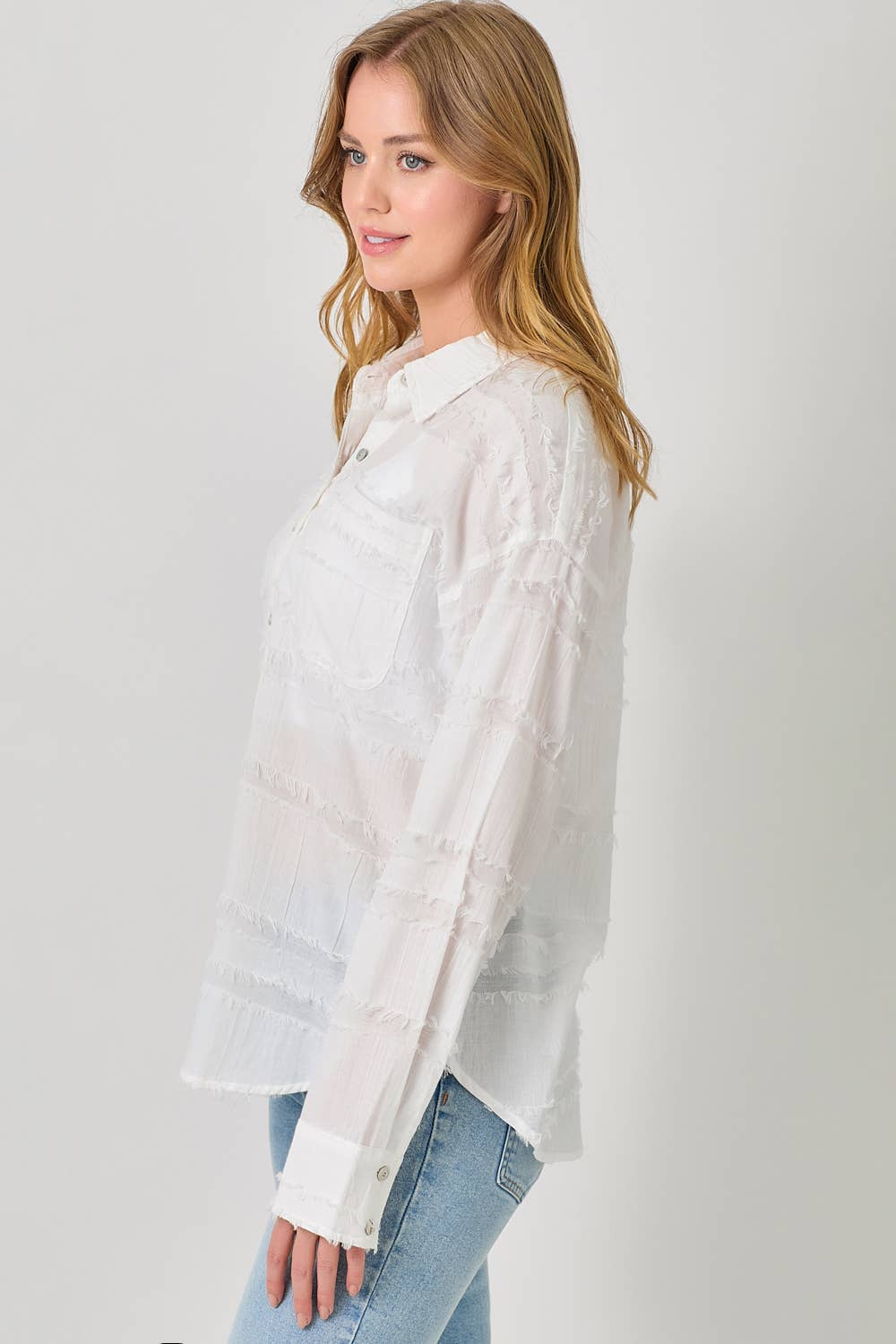 Beach House Fringe Blouse