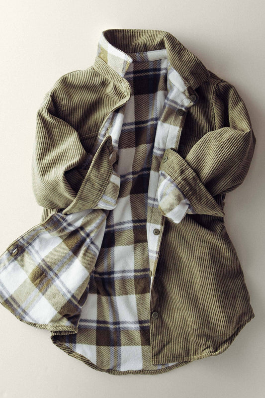 The Fireside Cord/Flannel Shacket