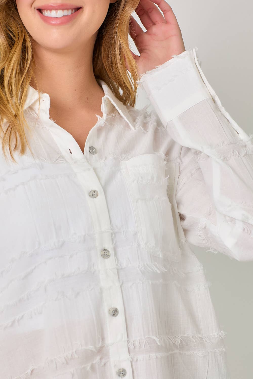 Beach House Fringe Blouse