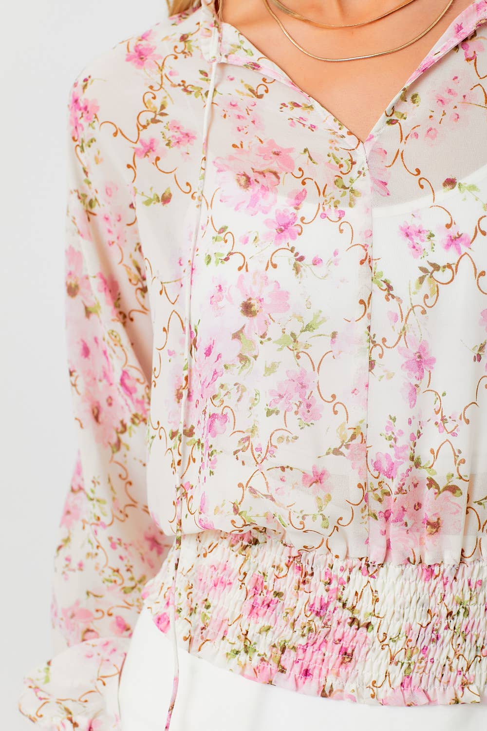Boheme Ivory Blossom Blouse