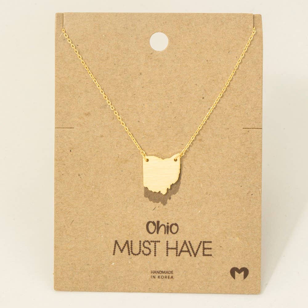 Ohio State Pendant Necklace